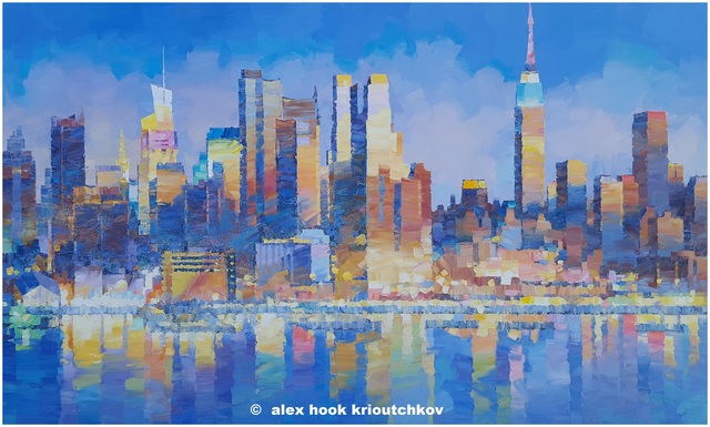 Alex Hook Krioutchkov  'New York Xxix', created in 2021, Original Painting Oil.
