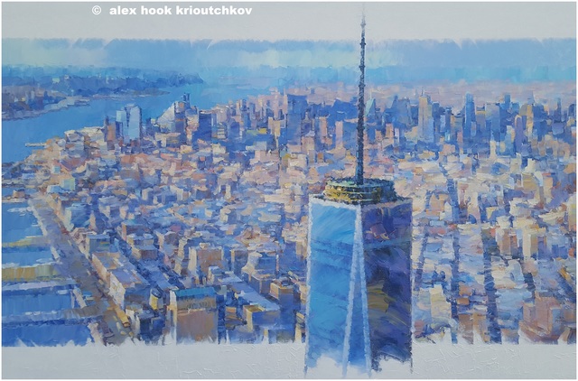 Alex Hook Krioutchkov  'New York Xxvii', created in 2022, Original Painting Oil.