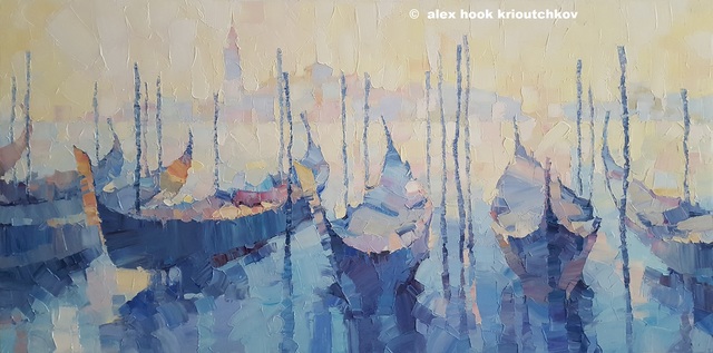 Alex Hook Krioutchkov  'Venice Xi', created in 2018, Original Painting Oil.