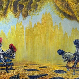 Alexandr Ivanov: 'legend', 2014 Oil Painting, Fantasy. Artist Description:      fantastic landscape        ...