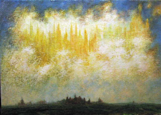 Artist Alexandr Ivanov. 'Sky' Artwork Image, Created in 2012, Original Painting Oil. #art #artist