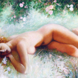 Alexandr Ivanov: 'summer', 2009 Oil Painting, nudes. Artist Description:   women. nu  ...