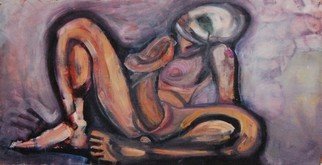 Aleksandra Rusremaj: 'regressus ad uterum', 2005 Oil Painting, Abstract Figurative. Violet, pink, jellow, orangimagination, wall, life, enviroment,pop, colors,hue, jazzy, saturation,art, photography, color calibration            ...