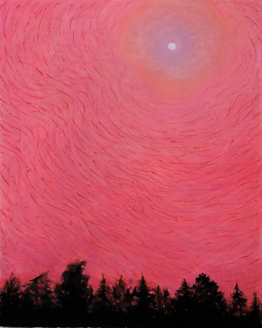 Artur Pashkov  'Purple In Red', created in 2016, Original Painting Oil.