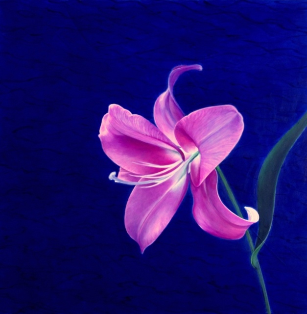 Artist Artur Pashkov. 'Night Lily' Artwork Image, Created in 2019, Original Painting Oil. #art #artist