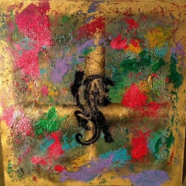 Mixed Media Abstract Post Modern Art By Alfredo Garcia Dragon Tiger 5 By Alfredo Garcia