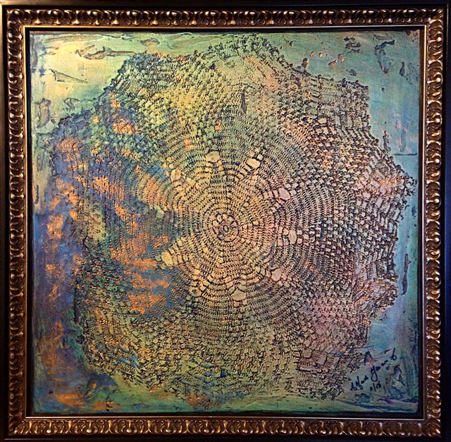 Artist Alfredo Garcia. 'Star Masterpiece By Alfredo Garcia Art' Artwork Image, Created in 2013, Original Mixed Media. #art #artist