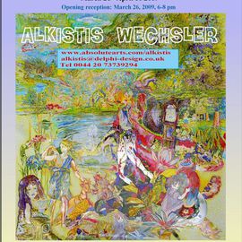 Alkistis Wechsler Artwork Agora Gallery NY Exhibition, 2009 Oil Painting, Seasons