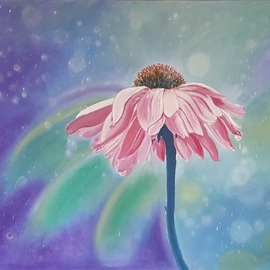 pink flower spring mood By Alla Alevtina Volkova