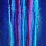 Ultra Marine Blue Magenta Colour Bleed By Harry Bayley