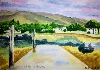 Harry Bayley: 'portree 2', 2018 Watercolor, Seascape. Watercolour of Portree, Skye. ...