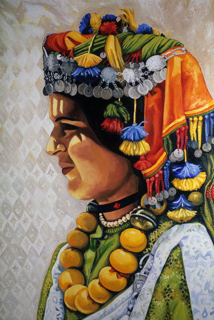 Joanna Almasude  'Fatima', created in 1998, Original Painting Oil.