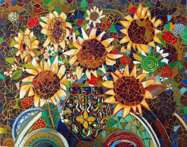 Altin Frasheri  'Flowers Fantasy', created in 2015, Original Painting Oil.