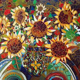 Altin Frasheri Artwork flowers fantasy, 2015 Oil Painting, Inspirational