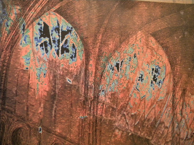 Artist Alyona Firth. 'Church Windows' Artwork Image, Created in 2010, Original Mixed Media. #art #artist