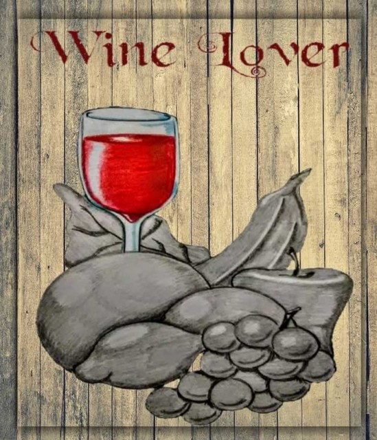 Aaron Mallery  'Wine Lover', created in 2020, Original Drawing Pencil.