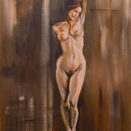 Amanda Scott: 'Morning', 2006 Acrylic Painting, nudes. Artist Description: Acrylic on practice board...
