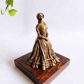 Amin Ghaedi: 'qashqai girl', 2022 Bronze Sculpture, Body. Artist Description: Qashqai Girl made with bronze...