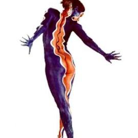 Amit Bar: 'Bird2', 1999 Color Photograph, nudes. Artist Description: Bodypainted dancer...