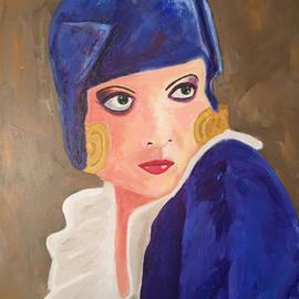 Amy Wetterlin Artwork Giving The Look, 2016 Acrylic Painting, Portrait