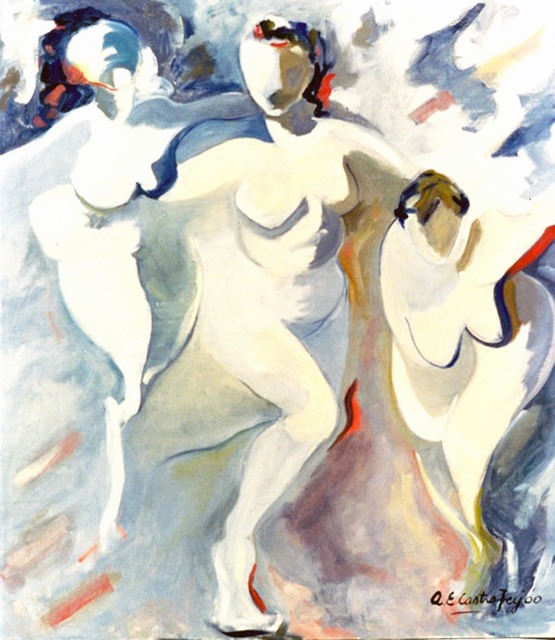 Ana Castro Feijoo  'Dance', created in 2016, Original Painting Oil.