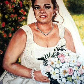Anastasia Kashian: 'Spanish Bride', 2007 Oil Painting, Portrait. Artist Description:  Contact me for commissioned work.  ...