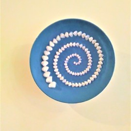 Hellenic spiral on plate By Anastasia Pourliotou