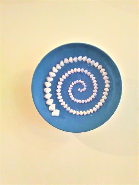 Anastasia Pourliotou  'Hellenic Spiral On Plate', created in 2017, Original Crafts.