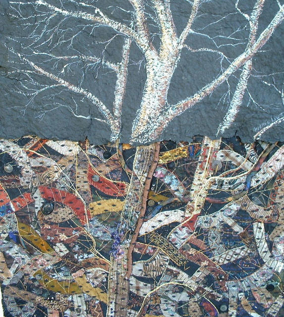Artist Andree Lisette Herz. 'Night Tree' Artwork Image, Created in 2002, Original Assemblage. #art #artist