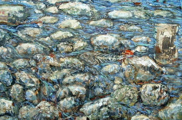 Artist Andree Lisette Herz. 'River Memory' Artwork Image, Created in 2002, Original Assemblage. #art #artist