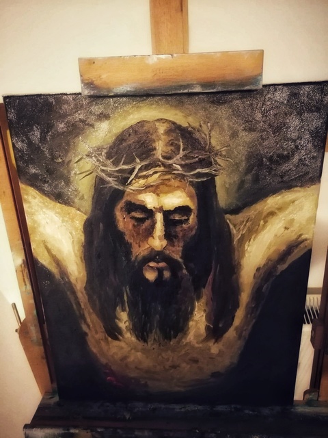 Artist Andrei Balau. 'The Passion Of The Christ' Artwork Image, Created in 2019, Original Painting Oil. #art #artist