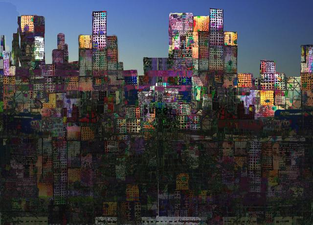 Artist Andrew Mercer. 'City Sunrise ' Artwork Image, Created in 2009, Original Printmaking Giclee. #art #artist