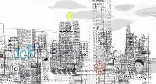 Andrew Mercer: 'White City', 2009 Digital Print, Urban.   Urban landscape  ...