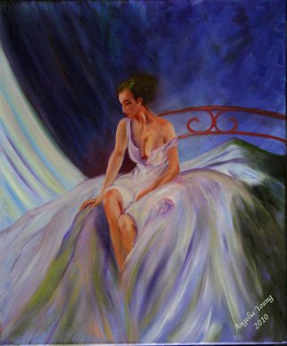 Angelia Young: 'My Day', 2010 Oil Painting, Figurative.  A bride's special day in color! ...