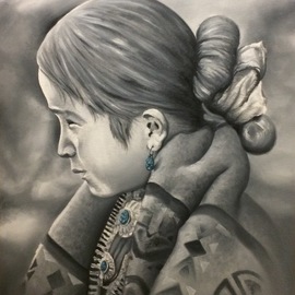 Little Navajo Girl, Angelo Lovato
