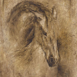 Paula Collewijn: 'faith', 2009 Other Painting, Animals. Artist Description: Horse, horses, paard, paarden, cheval, pferd...