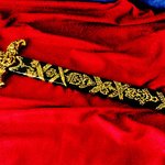 Aztek Sword Sculpted Gold 22k, Angel Piangelo Papangelou