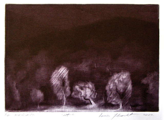 Anita Jovanovic  'The Night', created in 2006, Original Printmaking Etching.