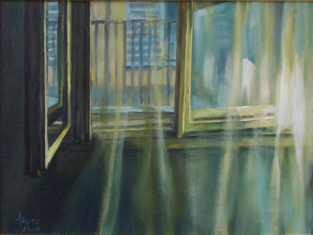 Artist Anita Jovanovic. 'The Window' Artwork Image, Created in 2007, Original Printmaking Etching. #art #artist