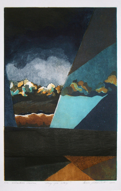 Anita Jovanovic  'View Through The Curtain', created in 2006, Original Printmaking Etching.