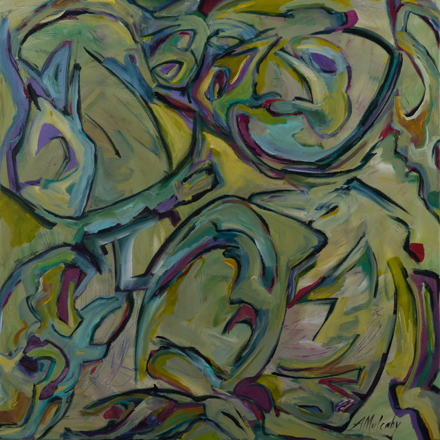 Andrea Mulcahy  'Soul Formation', created in 2013, Original Painting Oil.