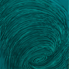 Teal Whirlpool By Andrea Mulcahy