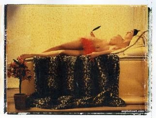 Frank Morris: 'Nude in the Tepidarium', 2008 Other Photography, nudes. Large Format Fuji Instant Film Transfer into Arches Aquerelle 100% Cotton Artist Paper. 55x70cm Epson Digighaphie Hahnemuehle FineArt Baryta 315gr, numbered, stamped and signed by the artist. ...