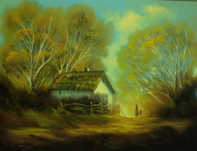 Antoniu Marjai  'Woodland Tale', created in 2010, Original Painting Acrylic.