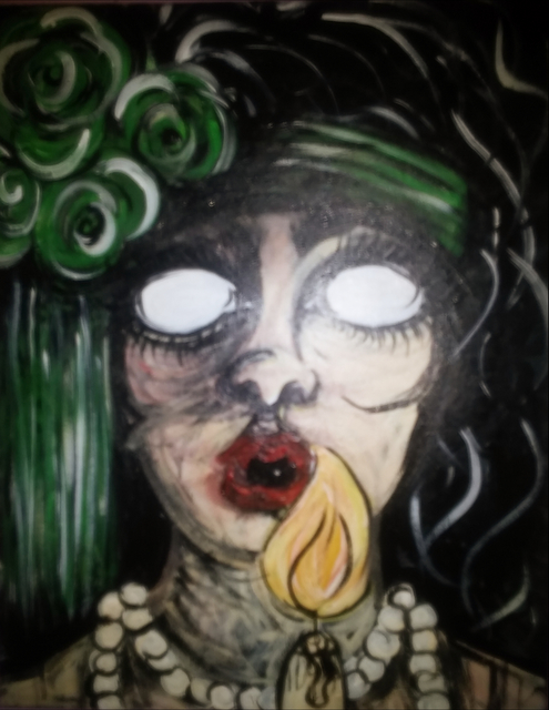 Artist Tony Rosti. 'Jypsy Shaman' Artwork Image, Created in 2018, Original Pastel. #art #artist