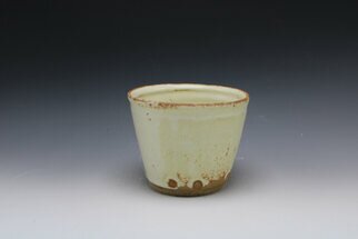 Alyssa Parsons: 'light yellow tea bowl', 2023 Wheel Ceramics, . Light yellow tea bowl. Hand thrown on wheel and hand glazed. ...