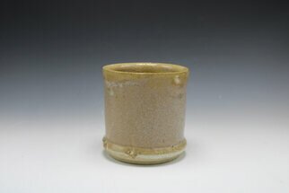 Alyssa Parsons: 'tan and colored tea bowl', 2023 Wheel Ceramics, . Hand thrown and hand glazed tea bowl. ...