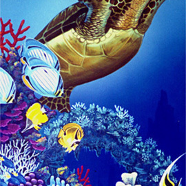 Flight Of The Sea Turtle, Environmental Artist Apollo
