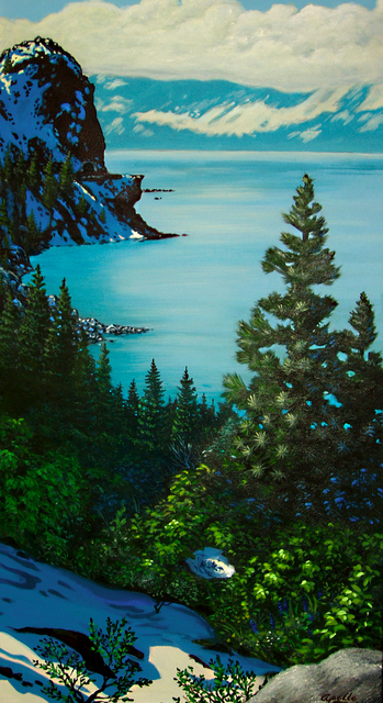 Artist Environmental Artist Apollo. 'Welcome To Tahoe' Artwork Image, Created in 2002, Original Mixed Media. #art #artist