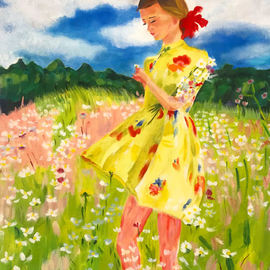 Girl With A Flowers, Natalja Tuncay